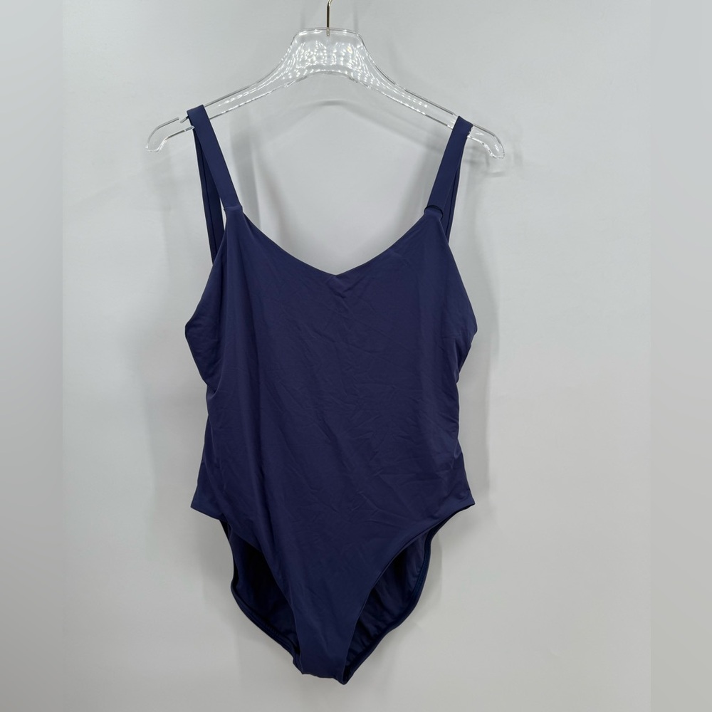 Vitamin A one piece navy blue swimsuit size 14 NWT